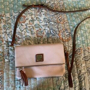 Dooney and Bourke Fold-over Crossbody - Pale Pink
